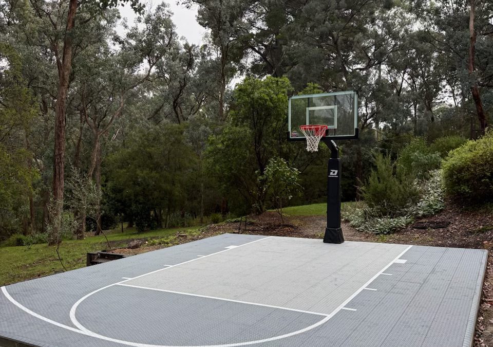 Another New Out Door Home Basketball Court In Donvale Vic Completed